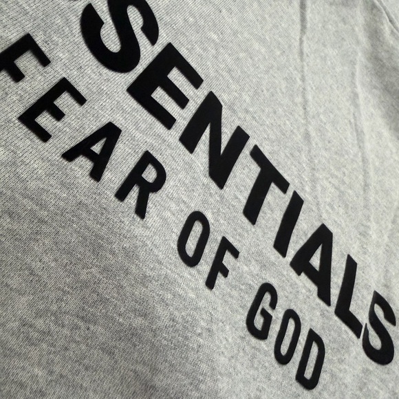 FW24 Essentials Heather Gray Hoodie - Picture 3 of 8